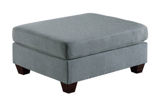 Elegance Grey Linen Ottoman