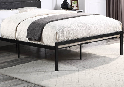 Willow Contemporary Queen Size Bed - Black