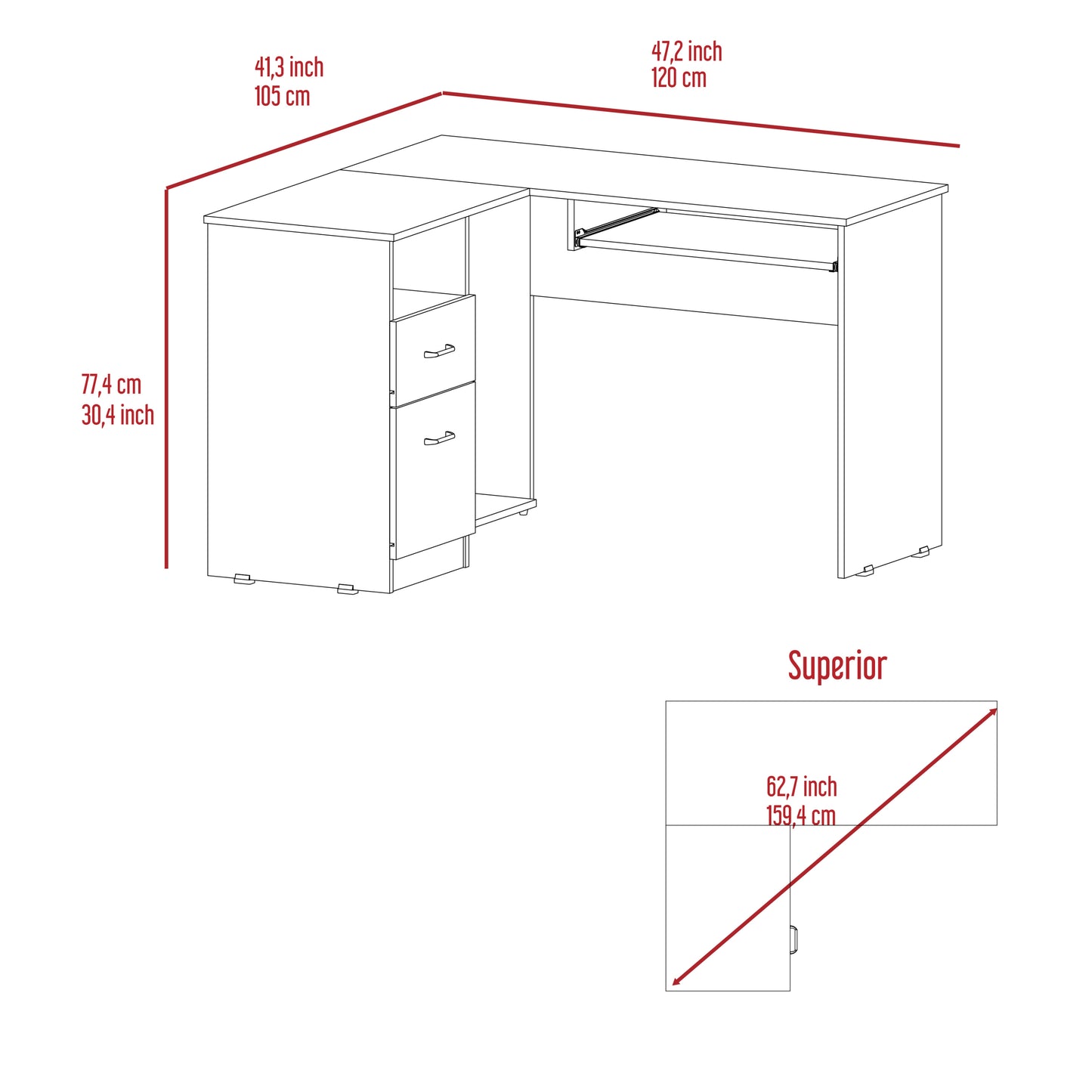 L-Shaped Desk Zenith