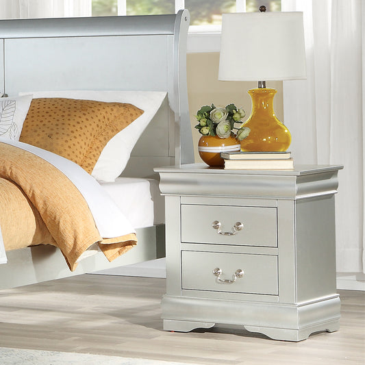 Louis Philippe Nightstand - Platinum