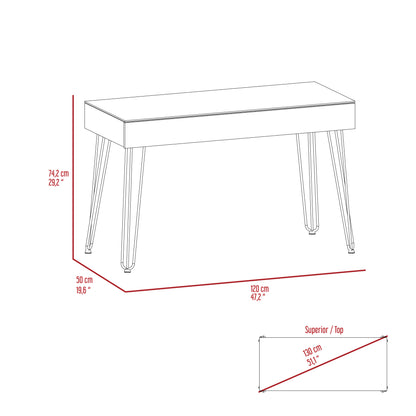 Mahogany One Drawer Desk