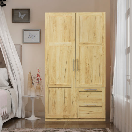 Elegant Oak Haven Wardrobe and Kitchen Cabinet