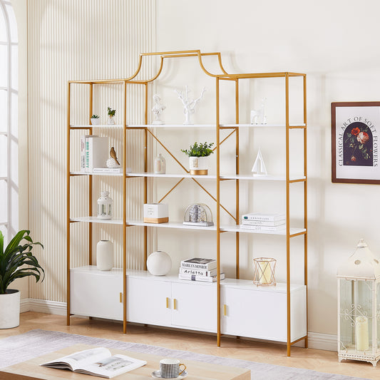 X Bar Gold Frame Bookcase