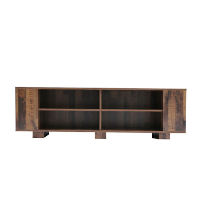 Elevate TV Console: Modern Entertainment Center with Open Shelves