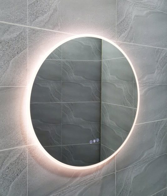 Glowing Reflections: 24" Radiant Acrylic LED Makeup Mirror