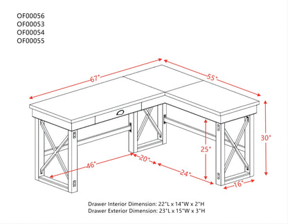 Writing Desk w/Lift Top in Marble Top