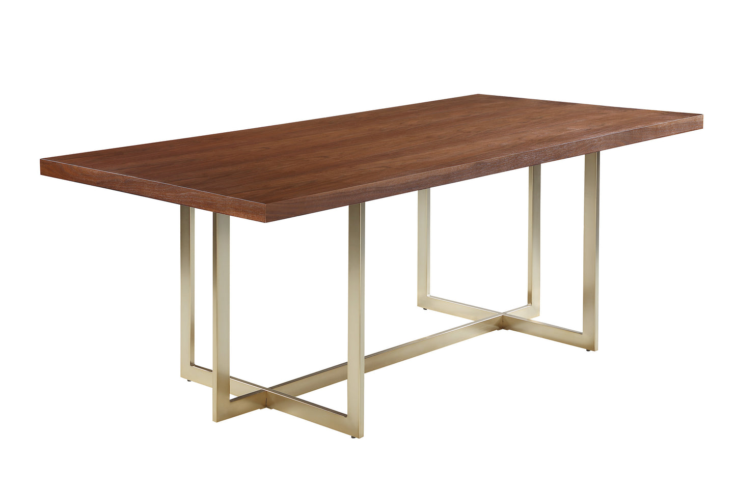 Elegant Walnut Veneer Dining Table