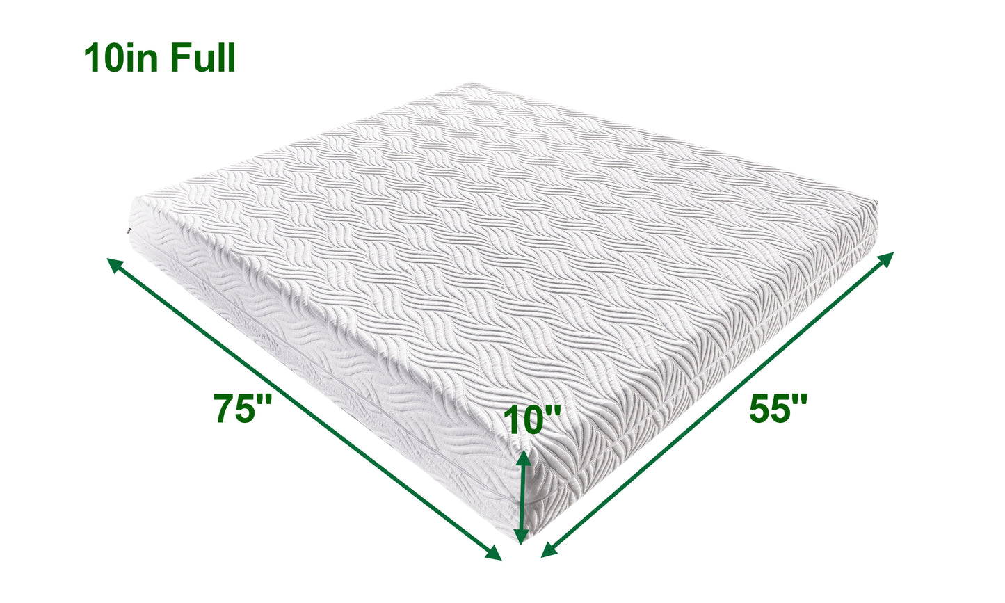 Bliss Memory Foam 10" Mattress - Full