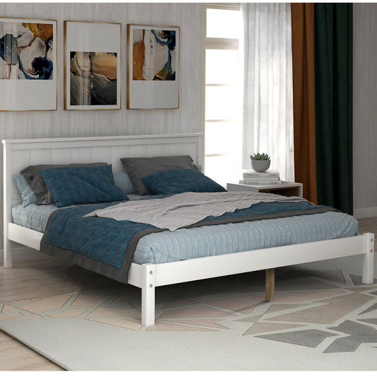 Rhoda Full Size Platform Bed Frame - White