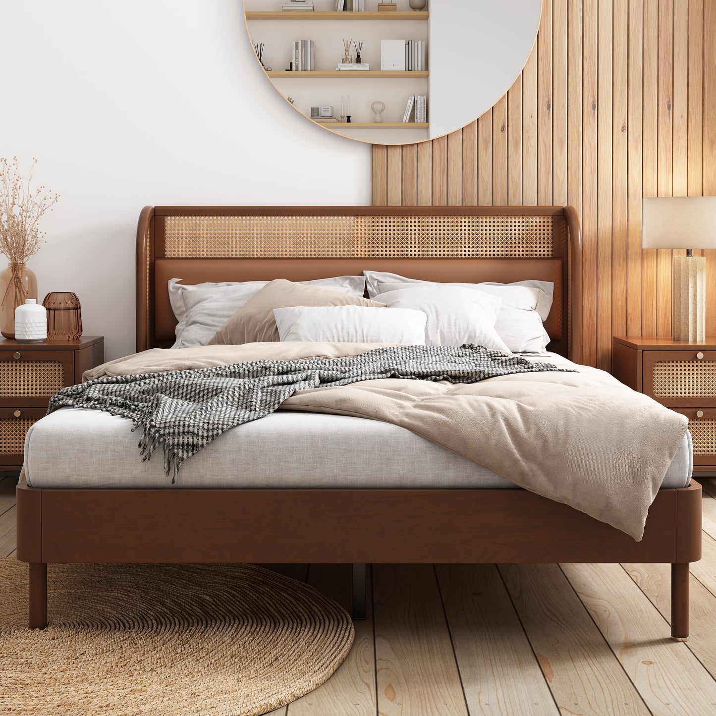 Elegance Craft Rattanwood Queen Bed