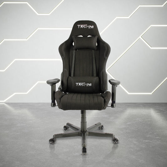 Ergo Max Elite Fabric High Back Gaming Chair- Black