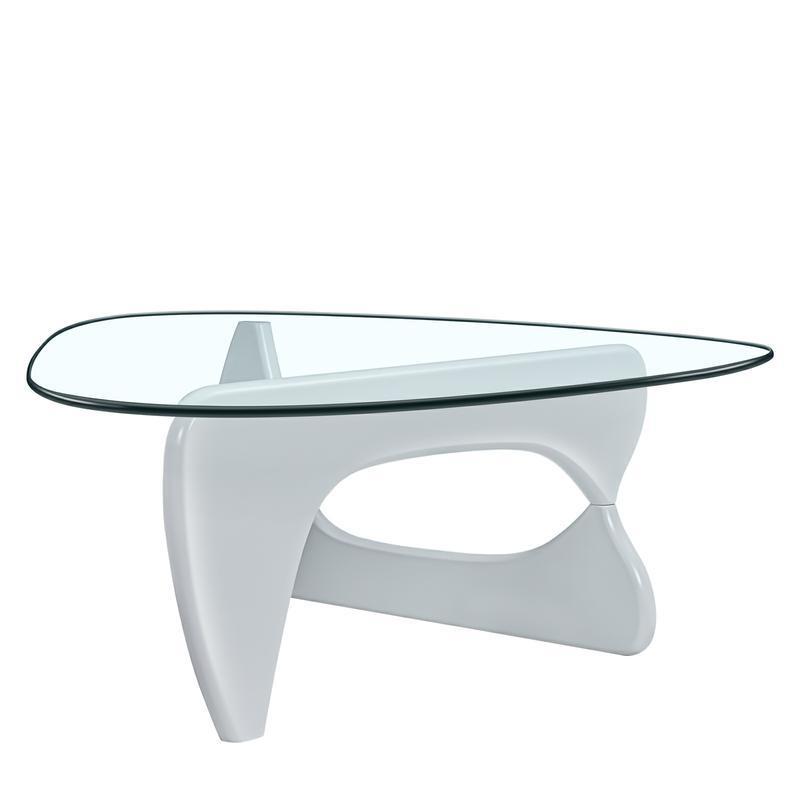 Modern Triangle coffee table - White