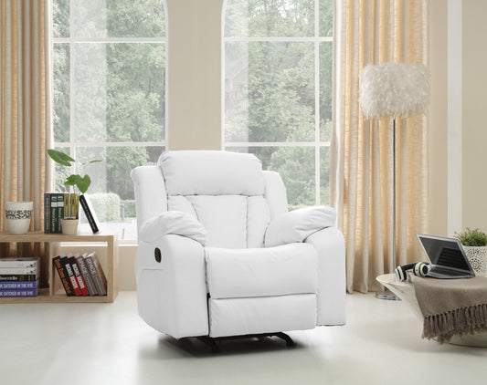 Daria Rocker Recliner - White