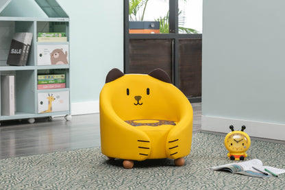 Cat Kids Chair - Yellow