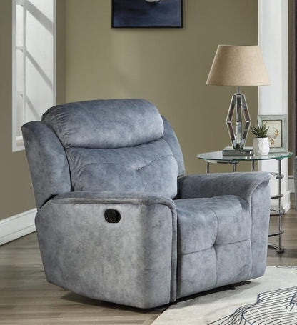 Mariana Fabric Recliner -Silver Gray