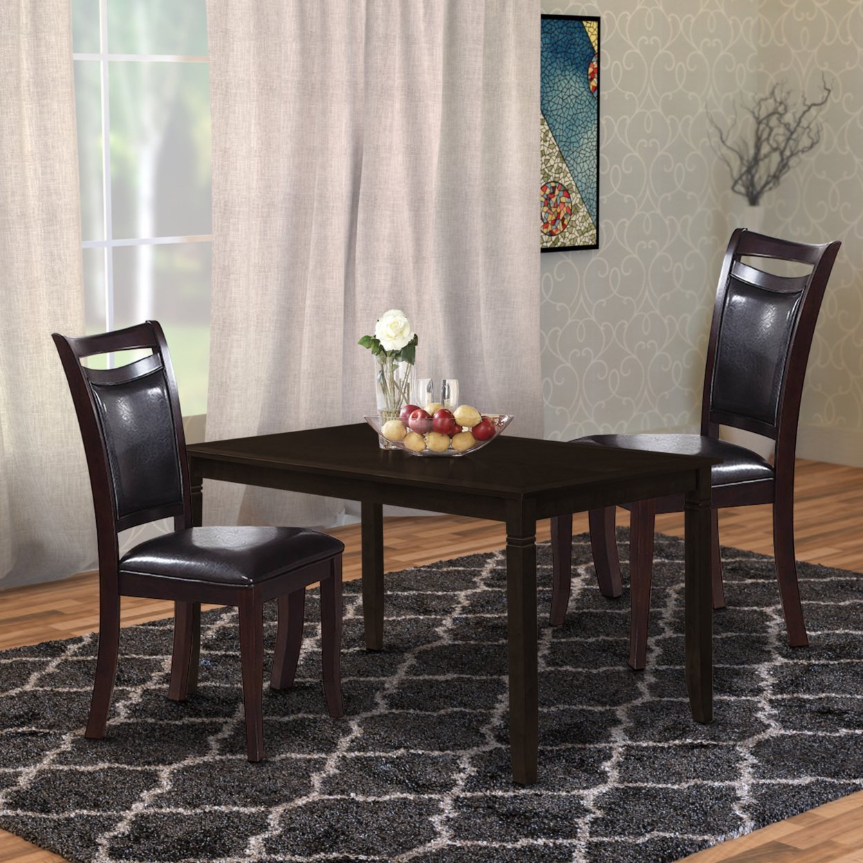 Marcos Dining Chair (Set of 2) - Dark Brown