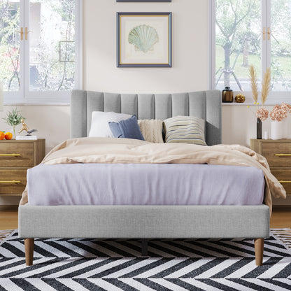 Innocent Full Size Platform Bed Frame - Gray