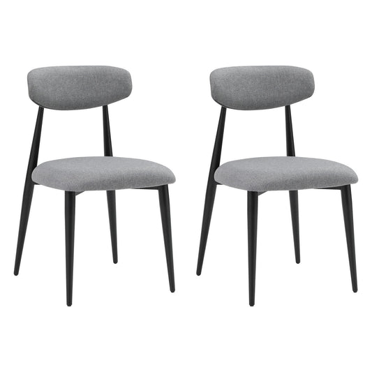 Baxley Curved Dining Chairs (Set of 2) - Gray