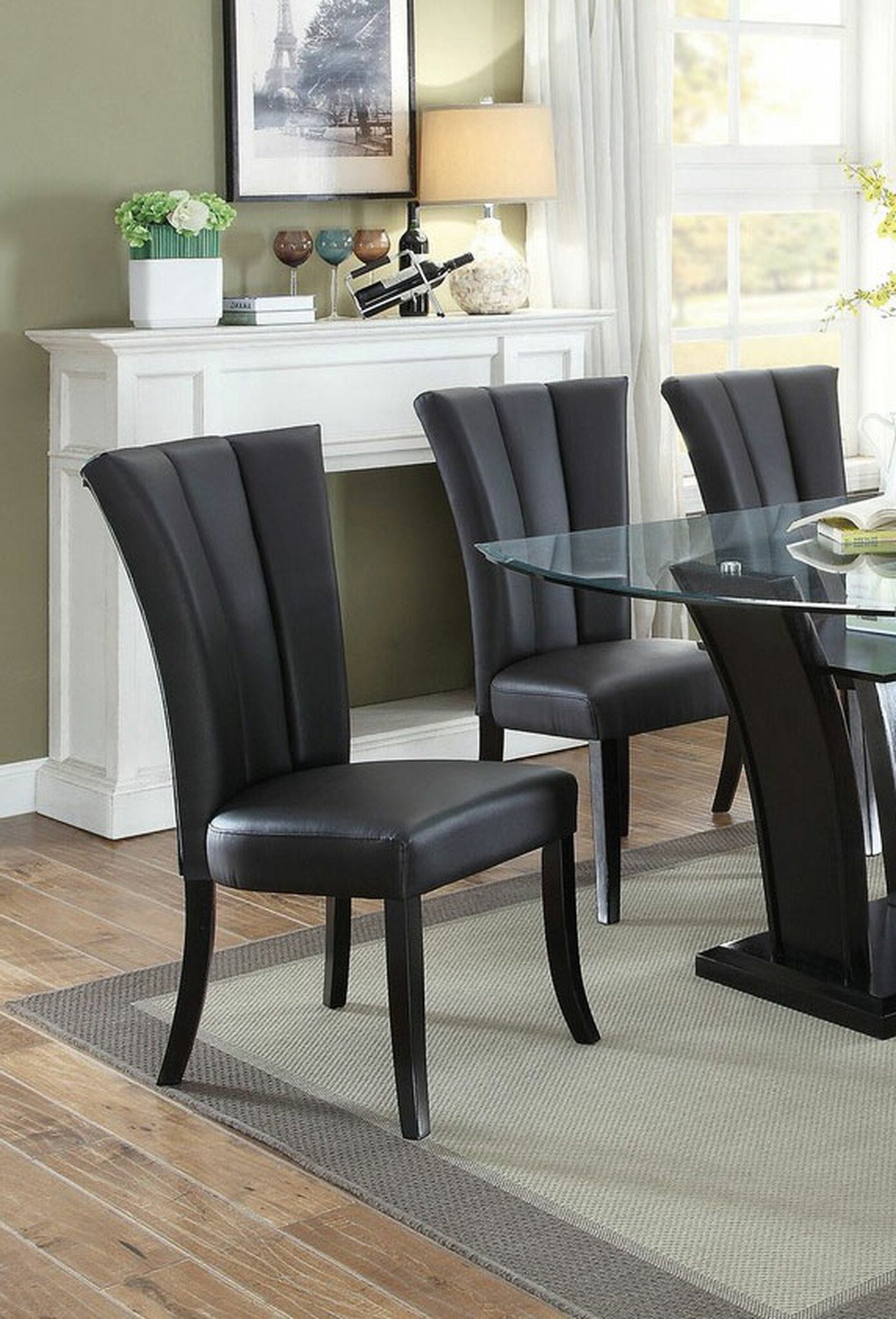 Elegant Ebony Dining Chairs