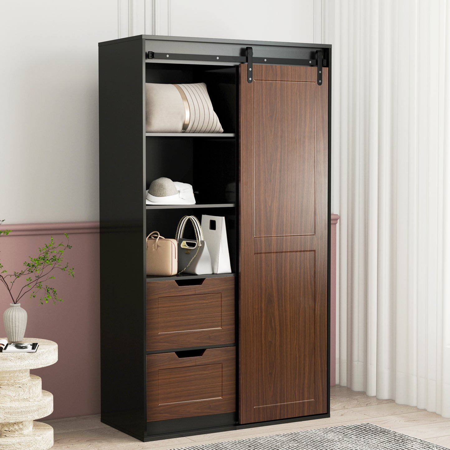 Elegant Ebony Wardrobe