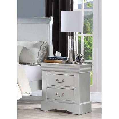 Louis Philippe III Nightstand - Platinum