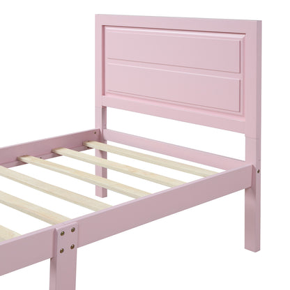 Pink Dreamwood Twin Bed