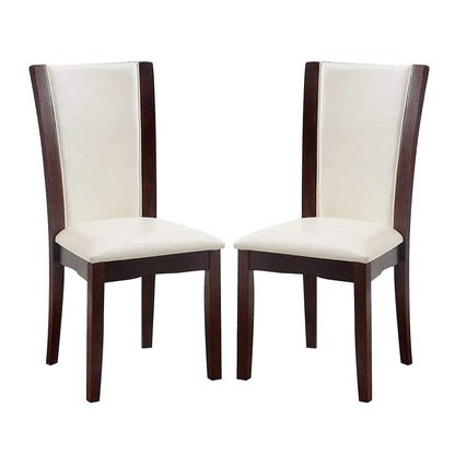 Carter Leatherette Dining Chairs (Set of 2) - White