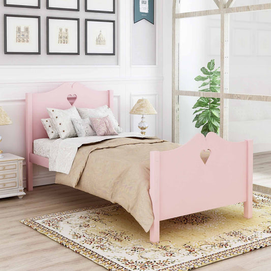 Pink Dreamwood Twin Platform Bed