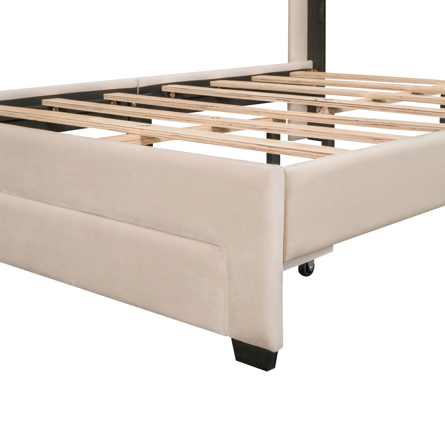 Luxury Haven Velvet Storage Bed