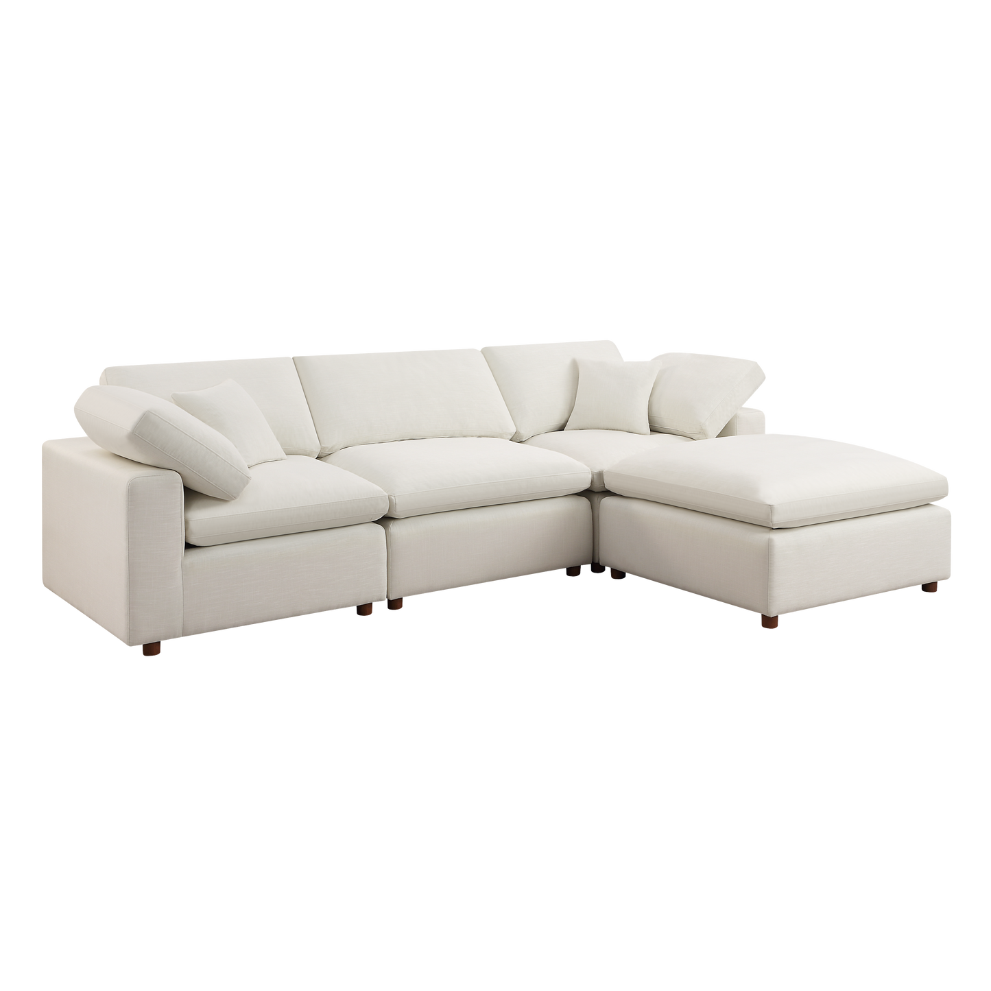 Dallah Modern Modular Sectional Sofa Set 1 - White