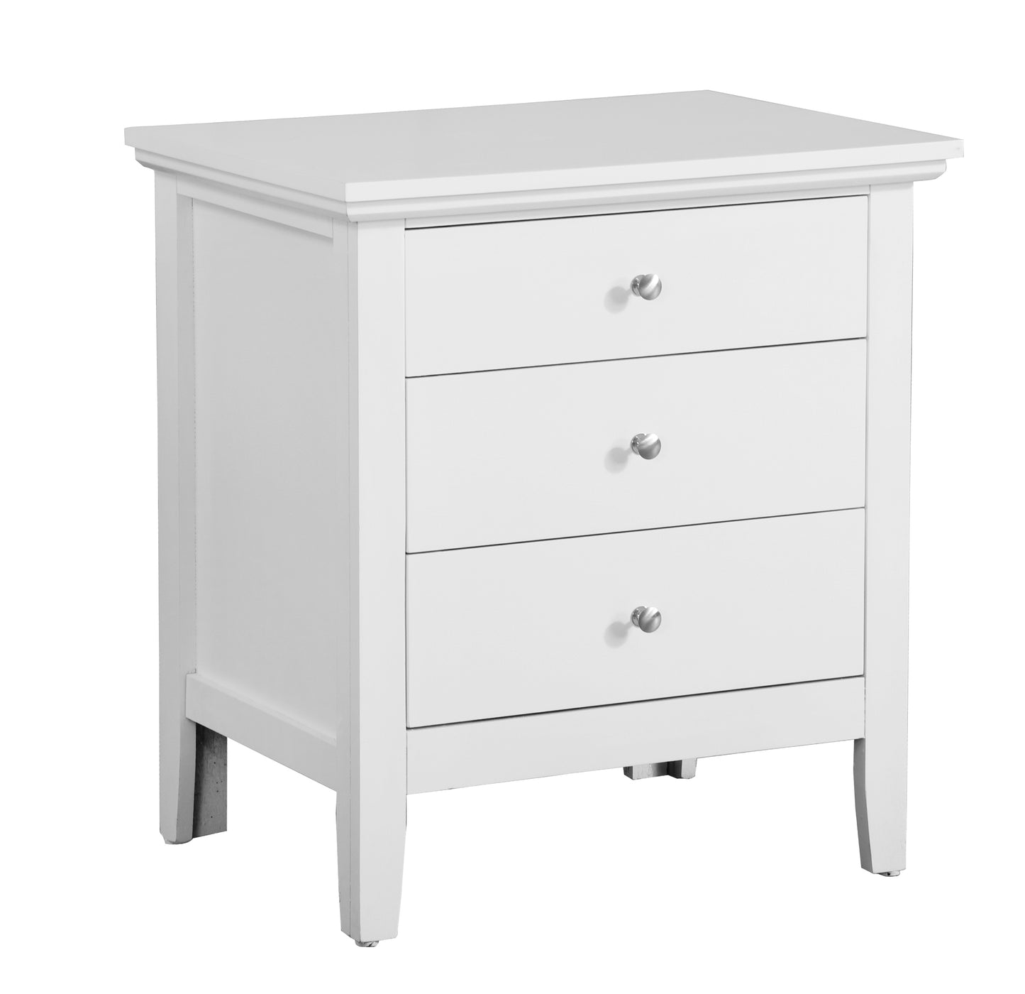 Hammond  3 Drawer Nightstand - White