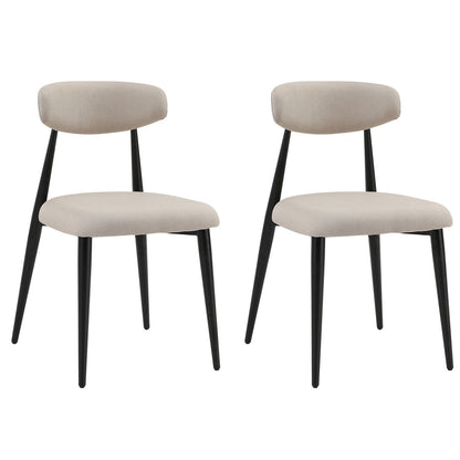 Baxley Curved Dining Chairs (Set of 2) - Light Gray