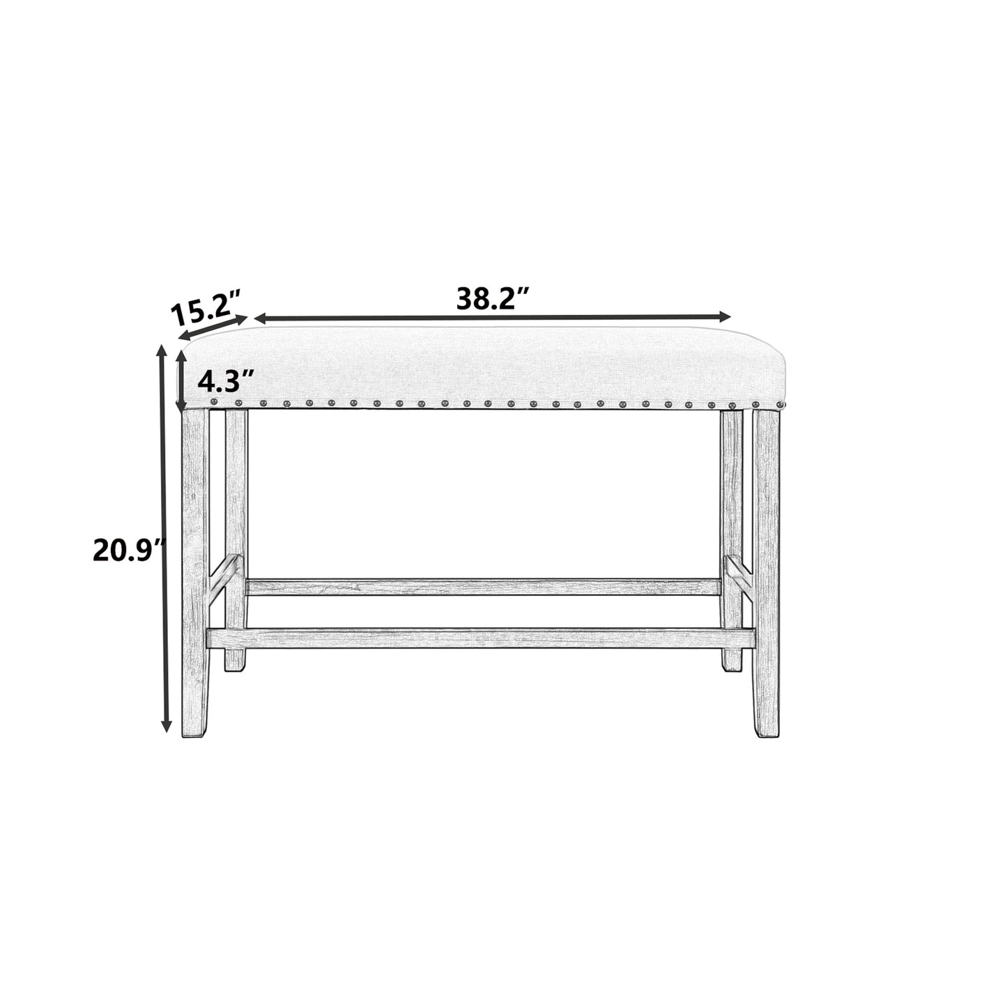 Elegant Essence Dining Bench