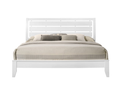 Winston King Size Bed - White