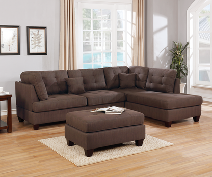 Trova 3 Pcs Modular Sofa Set  - Gray Coffee