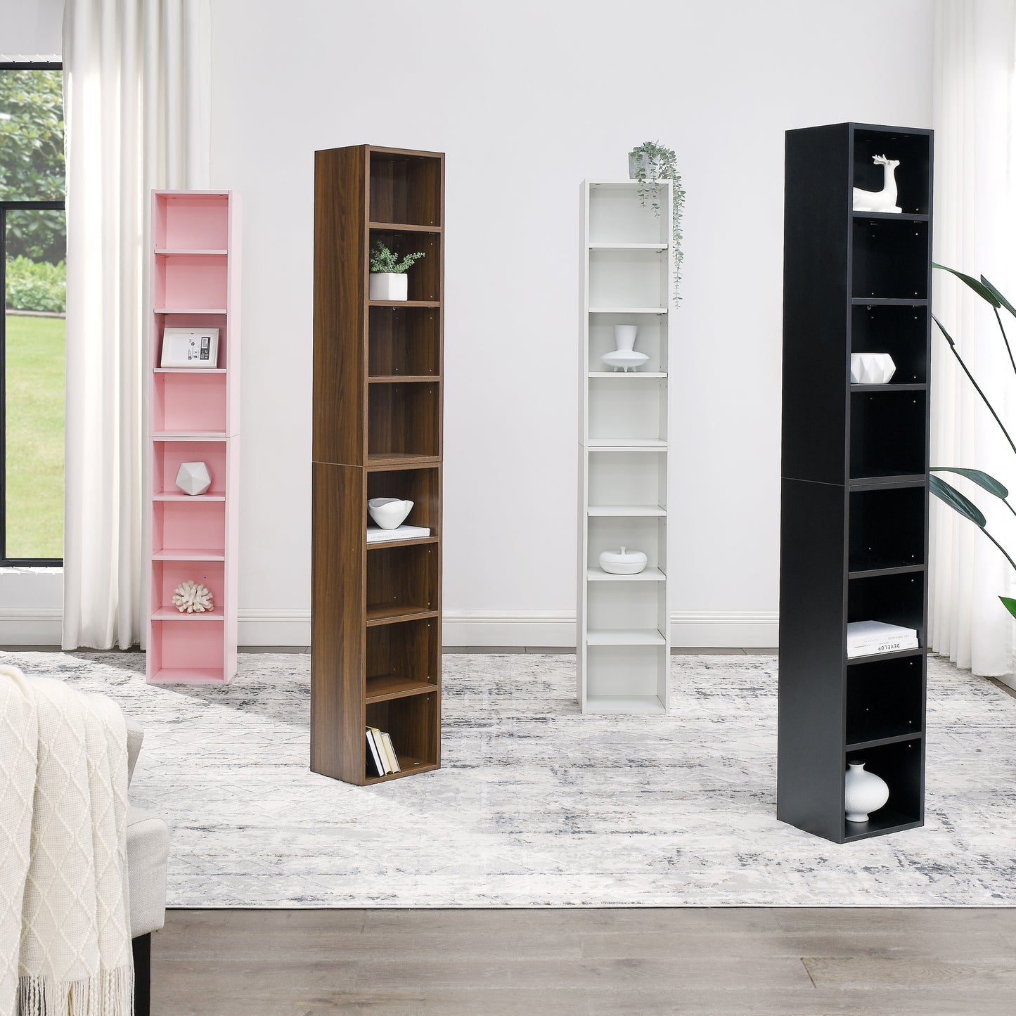 Slim Storage Cabinet - Pink