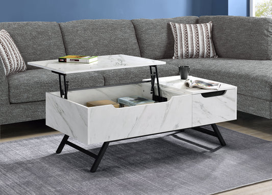 Throm Lift Top Coffee Table - White