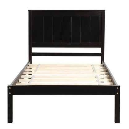 Rhoda Twin Size Platform Bed Frame - Espresso