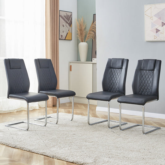 Skye Dining Chair Metal Leg (Set of 4) - Black