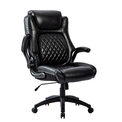 Thought Executive Leather Office Chair - Black