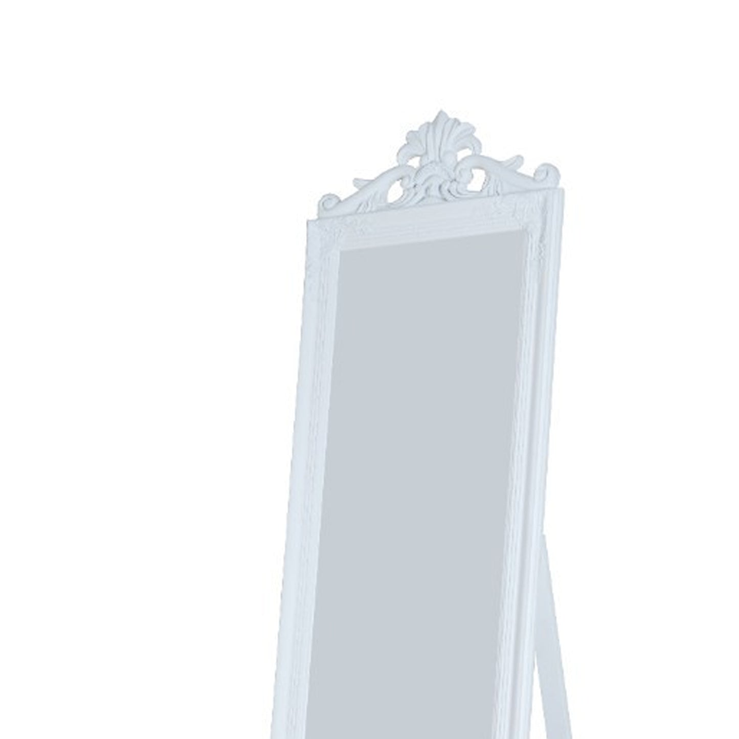 Elegance Reflections Full Length Standing Mirror - White