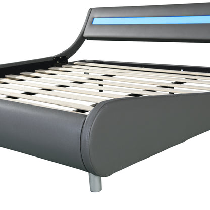 LuxuryGlow King Size Platform Bed