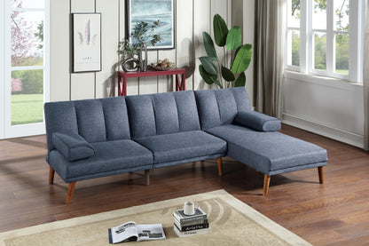 Jensen 2pc Sectional Sofa Set - Navy Blue