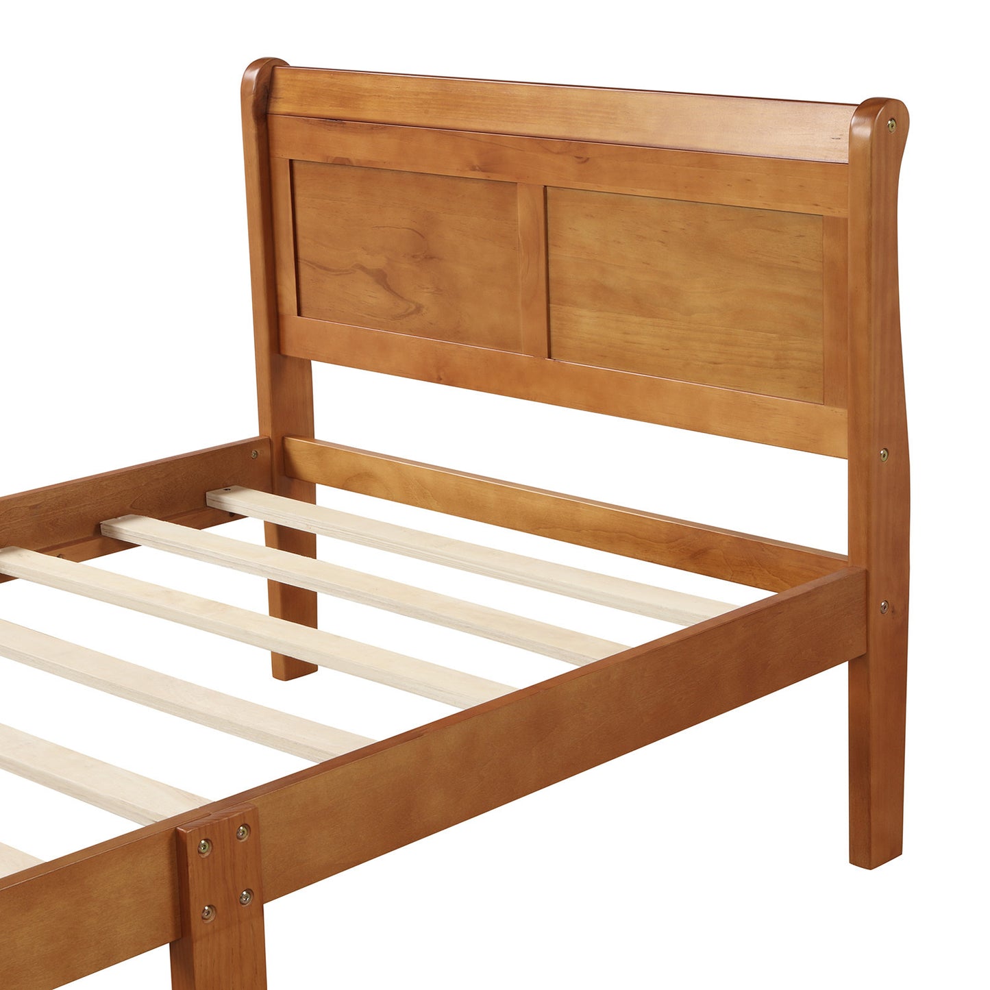 Urban Fusion Twin Size Wood Platform Bed - Oak