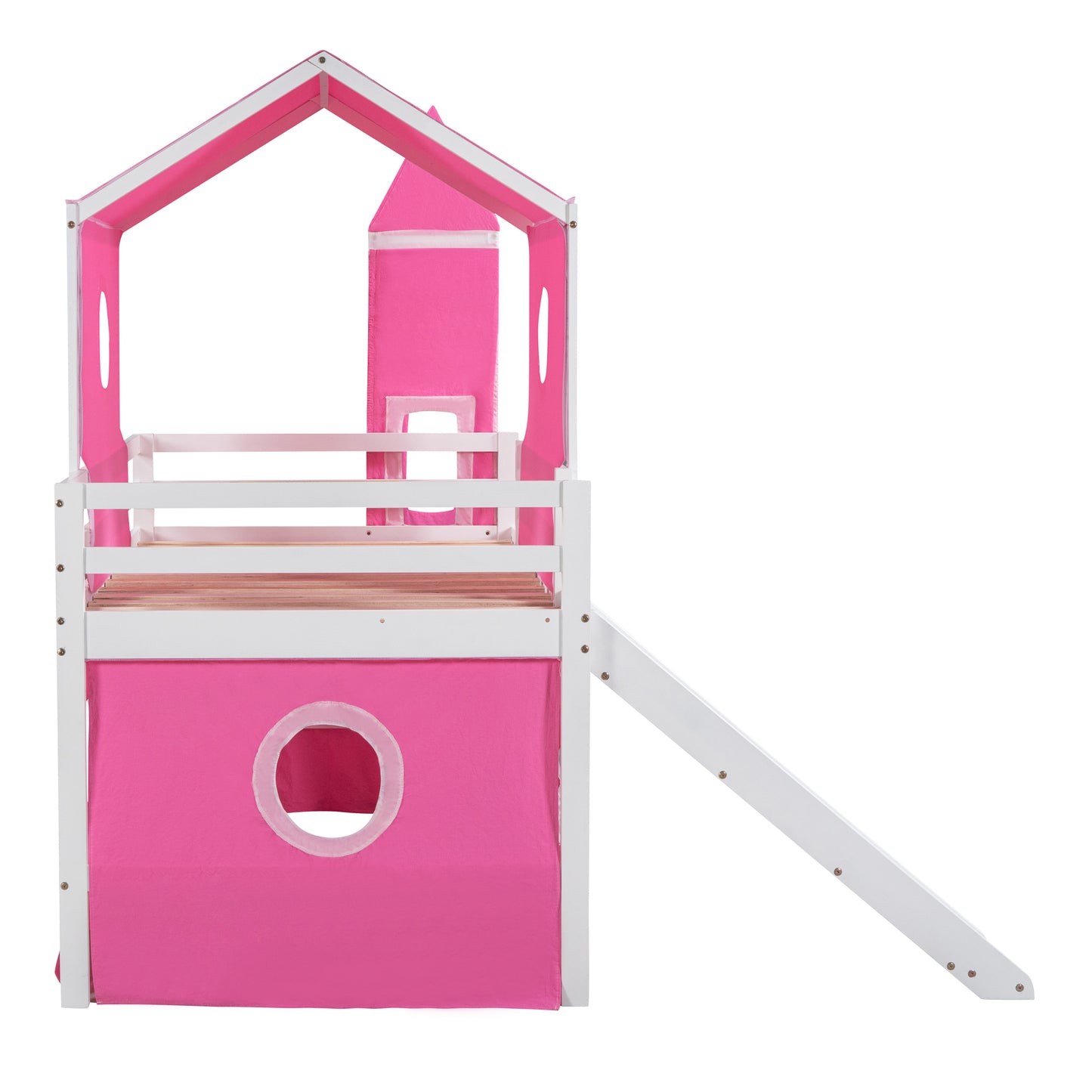 Princess Castle Twin Bunk Bed