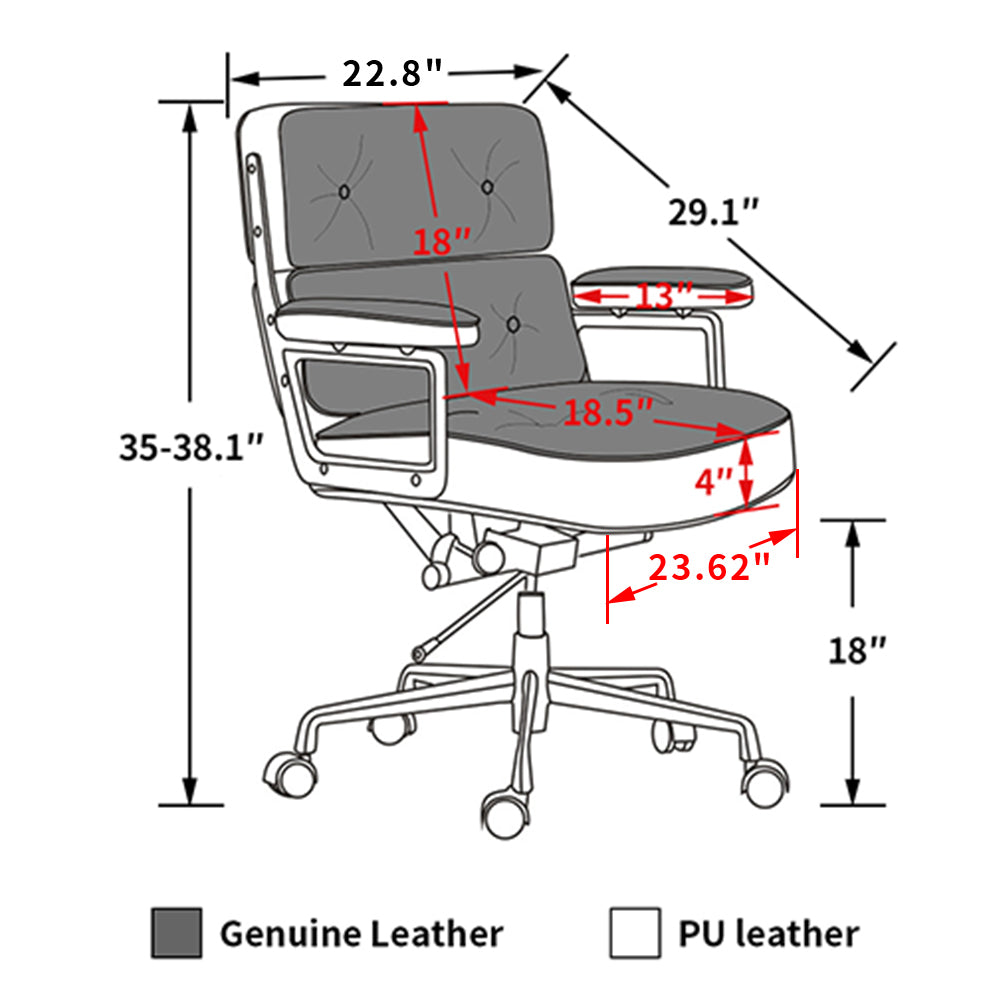 Peacey Pro Office Chair - White