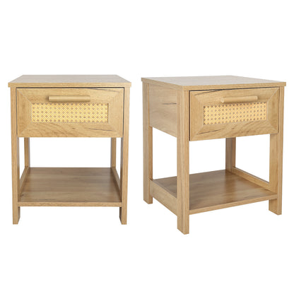 Sake Nightstand (Set of 2) - Natural