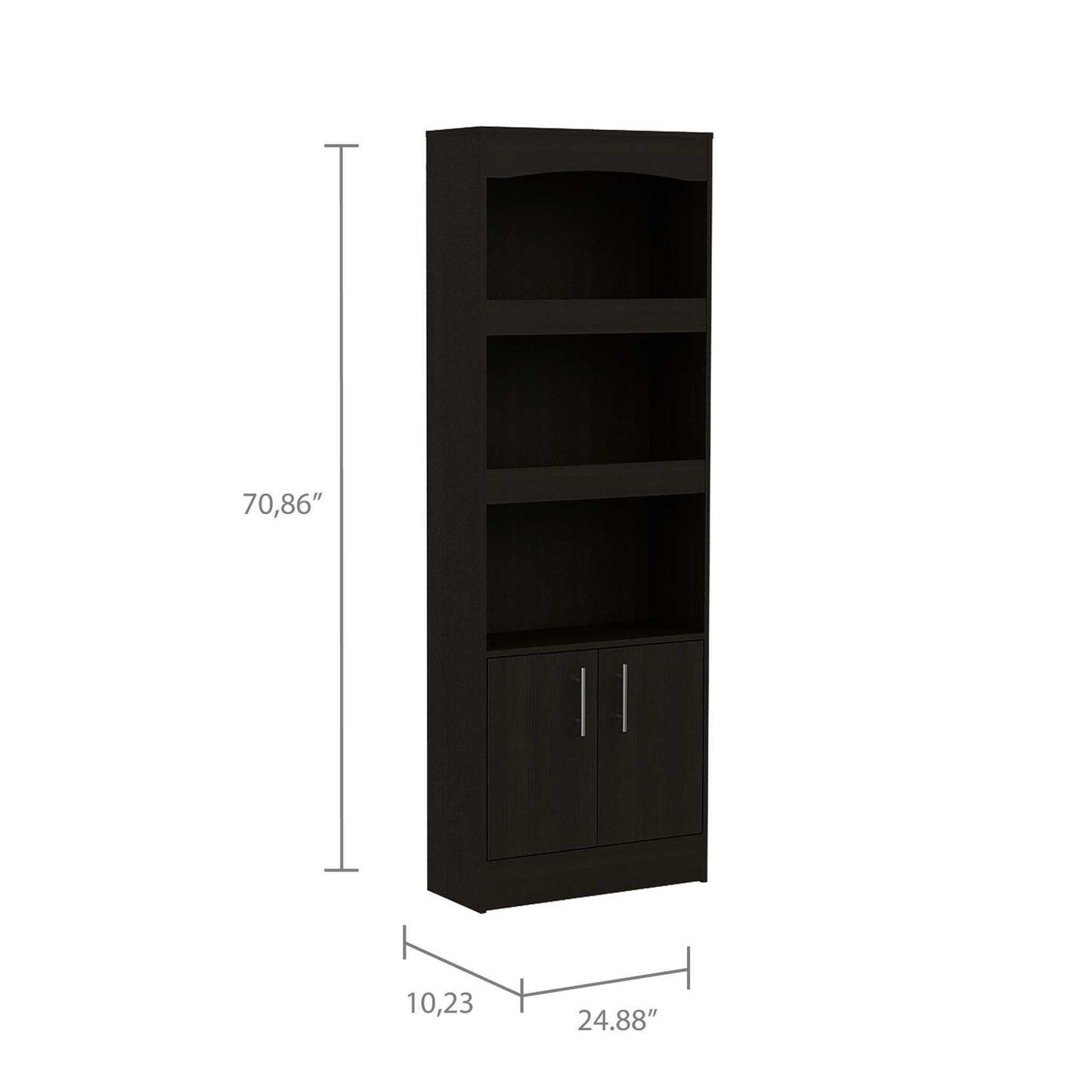 Coastal Noir 1-Drawer 3-Shelf Bookcase