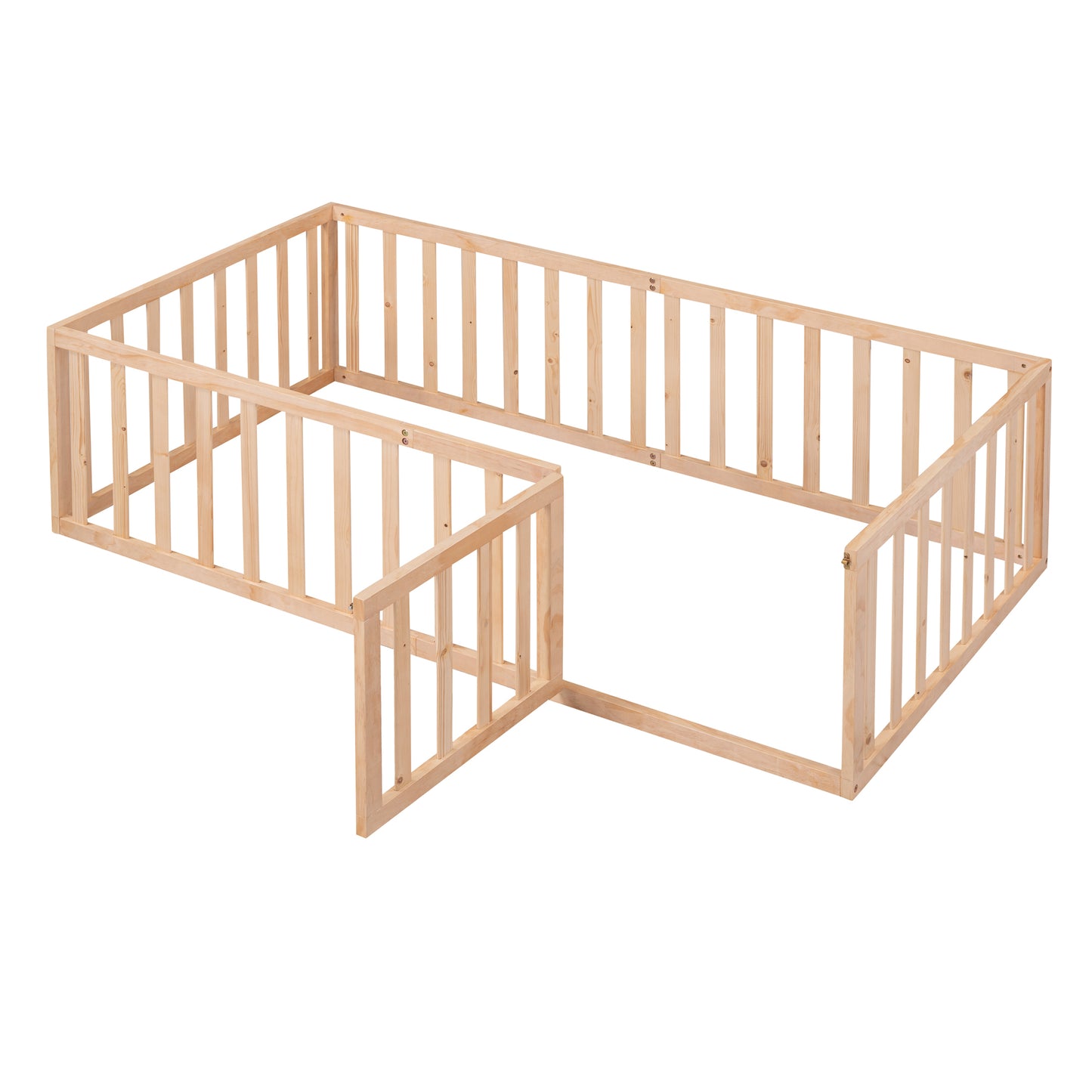 Nature's Haven Twin Wood Floor Bed Frame