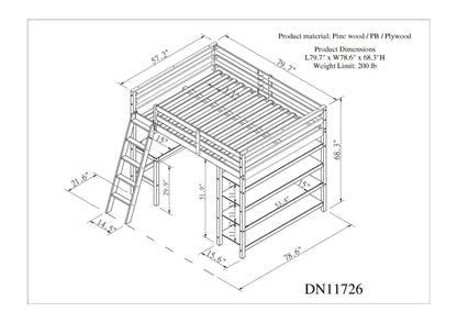 Victory Loft Bed - Full